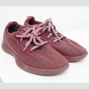Allbirds Women's Merino Wool Runners/Sneakers in Burgundy 6